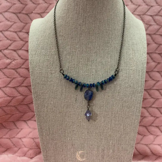 Labradorite Pendant Necklace – Healing Crystal Boho Gemstone Jewelry