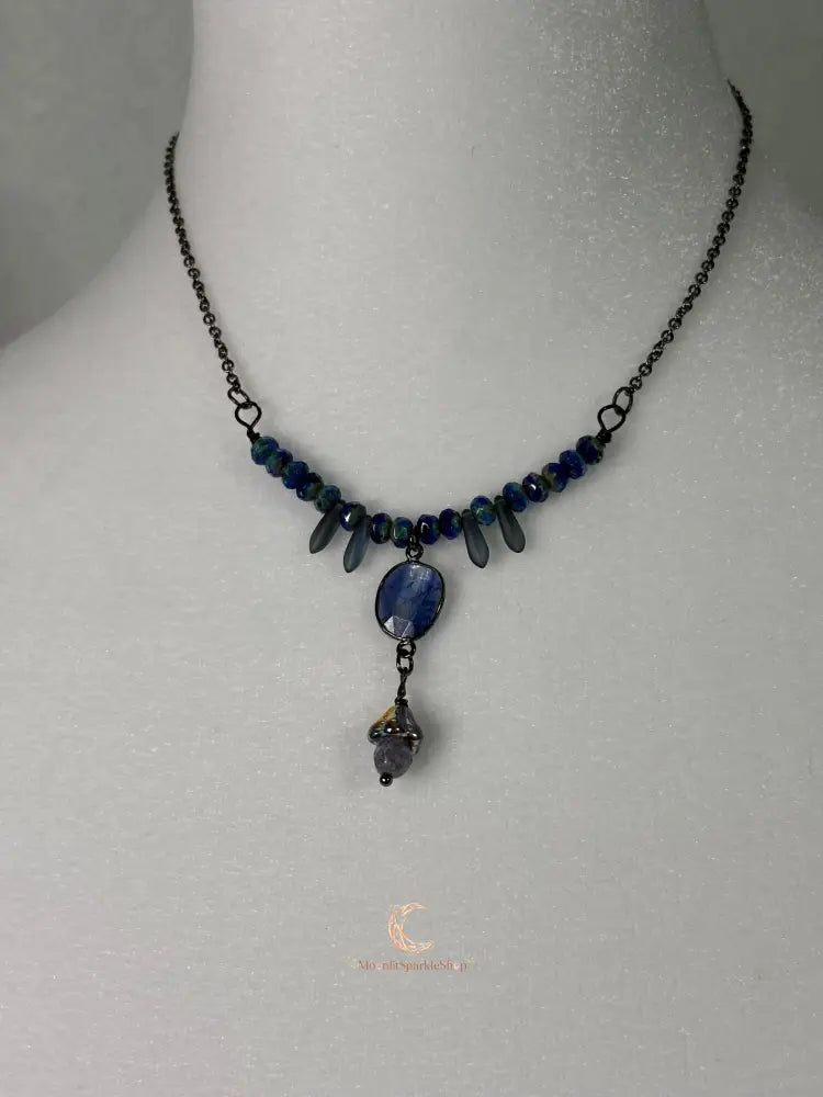 Labradorite Pendant Necklace – Healing Crystal Boho Gemstone Jewelry