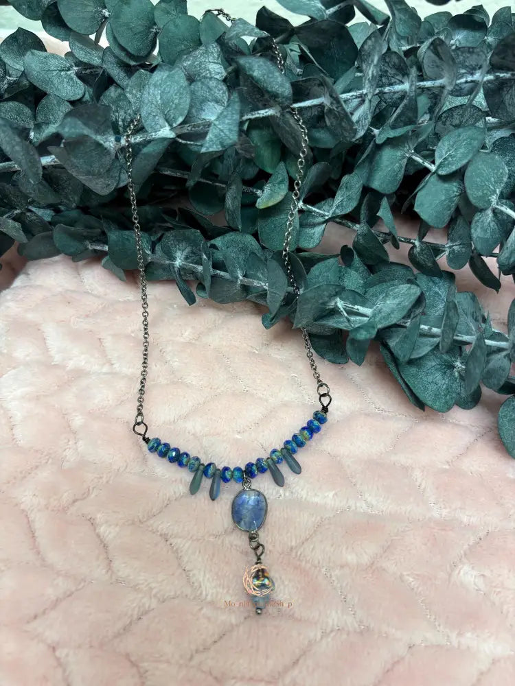Labradorite Pendant Necklace – Healing Crystal Boho Gemstone Jewelry