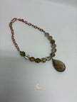 Rutilated Quartz Pendant Necklace – Bold Natural Gemstone Statement Jewelry