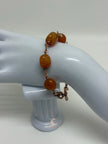 Carnelian & Copper Bracelet – Chunky Gemstone Statement Jewelry