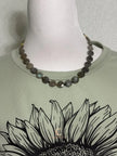 Labradorite Crystal Necklace – Gold Accents & Iridescent Gemstone Jewelry